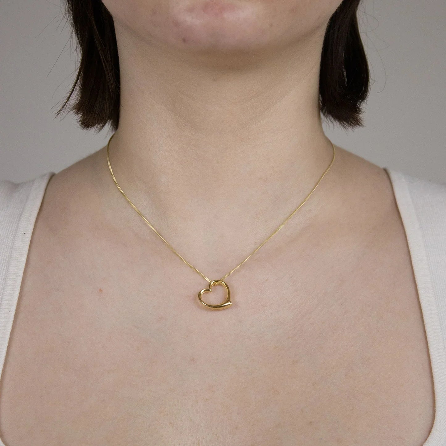 Gold Anhänger Swingheart  mit Goldkette massiv 333 - 8 Karat Gold