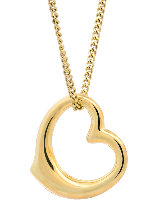 Anhänger Swingheart   333-8 Karat Gold mit vergoldeter Silberkette