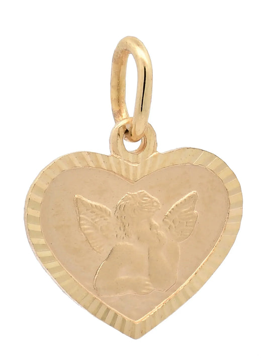 Kettenanhänger Gold Anhänger Medaille Amor  massiv 333 - 8 Karat Gold
