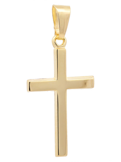 Gold Anhänger Kreuz  mit Goldkette massiv 333 - 8 Karat Gold