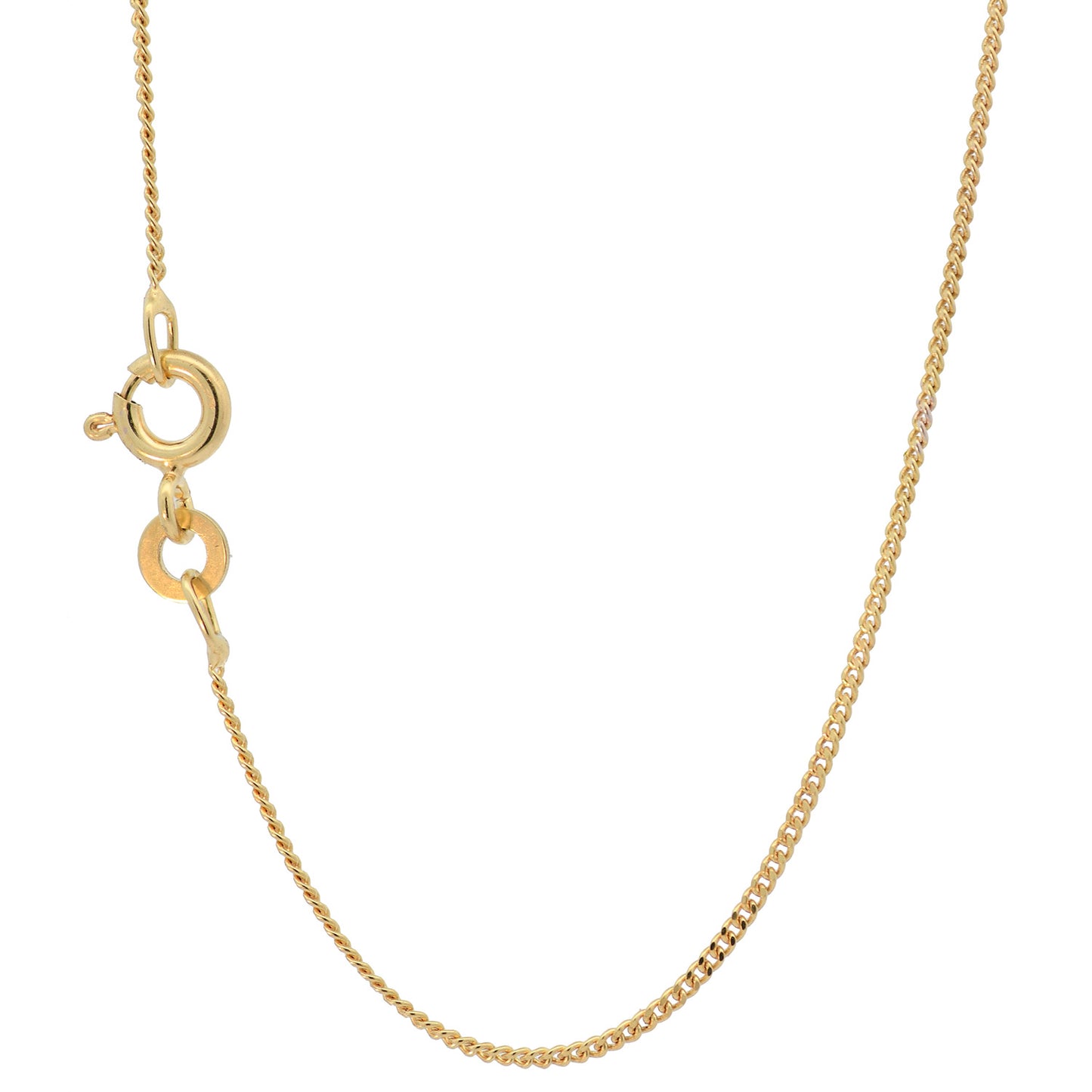 Gold Anhänger Kreuz mit Goldkette massiv 585 - 14 Karat Gold