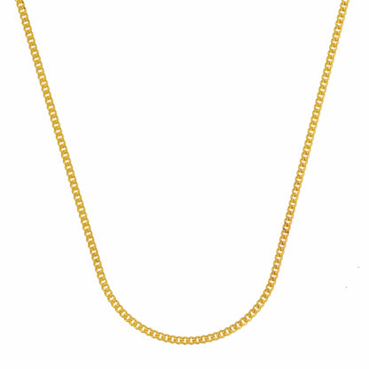 Gold Anhänger Kreuz mit Goldkette massiv 585 - 14 Karat Gold