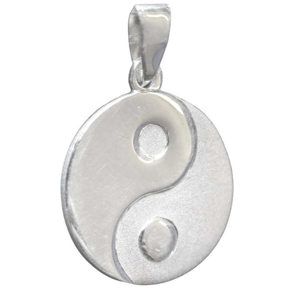 Anhänger Yin Yang aus Silber Kettenanhänger aus massiv 925 Sterlingsilber