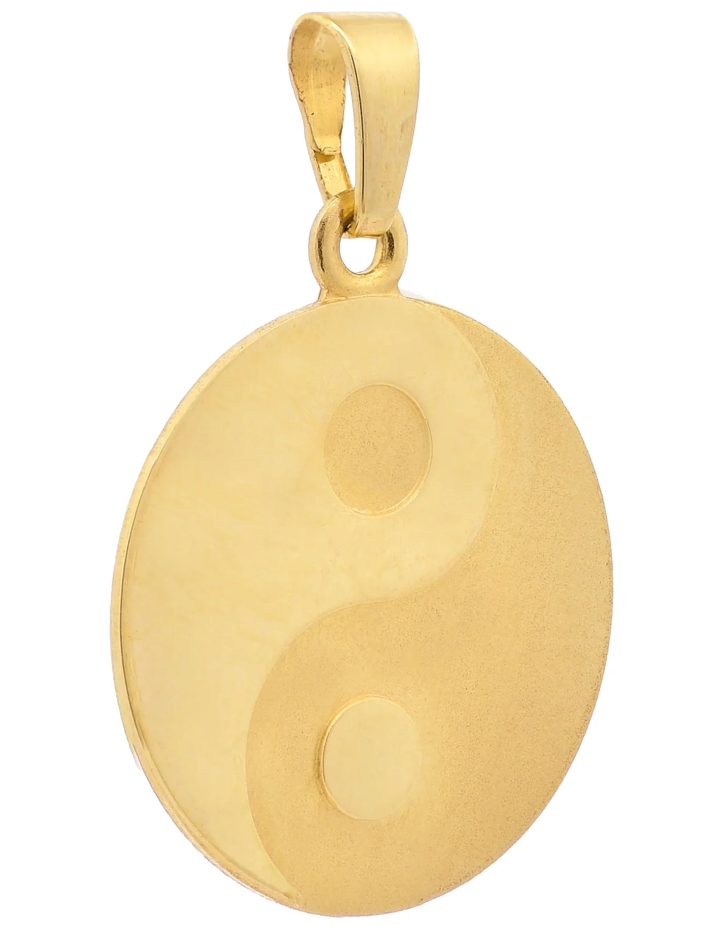 Kettenanhänger Gold Anhänger Ying Yang  massiv 333 - 8 Karat Gold