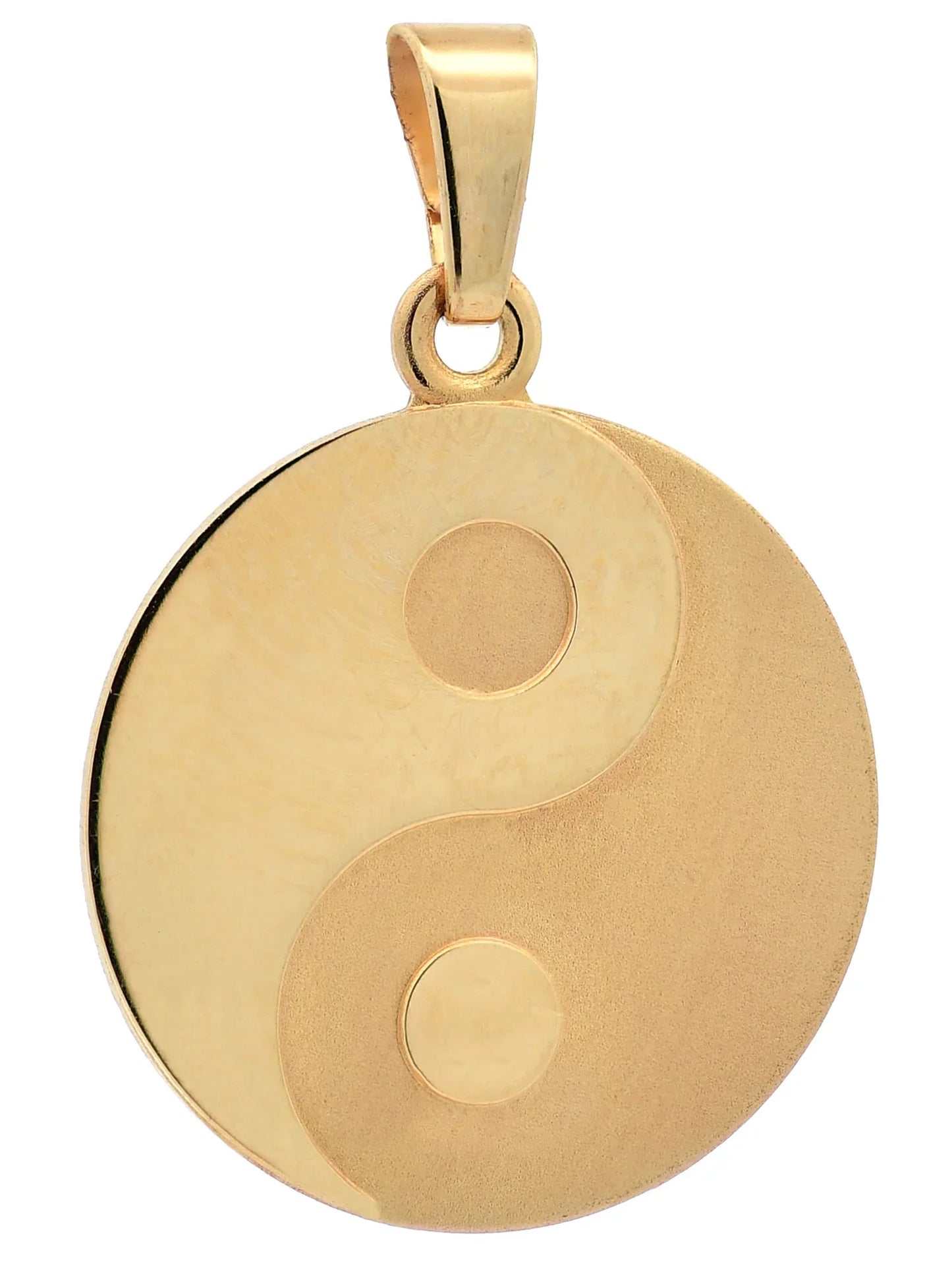 Kettenanhänger Gold Anhänger Ying Yang  massiv 333 - 8 Karat Gold