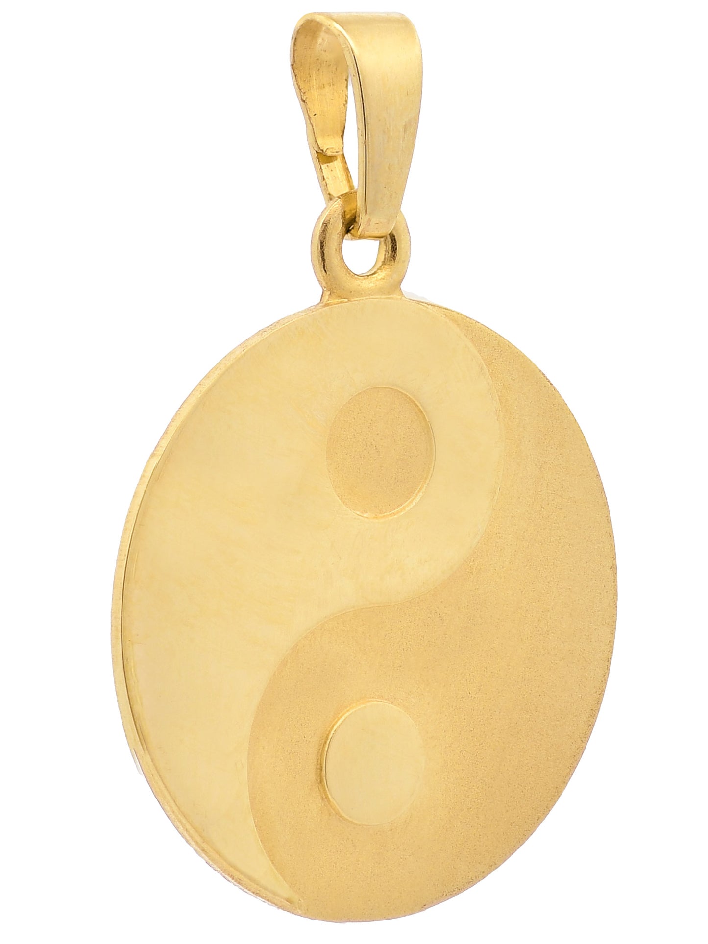 Gold Anhänger Ying Yang  mit Goldkette massiv 333 - 8 Karat Gold