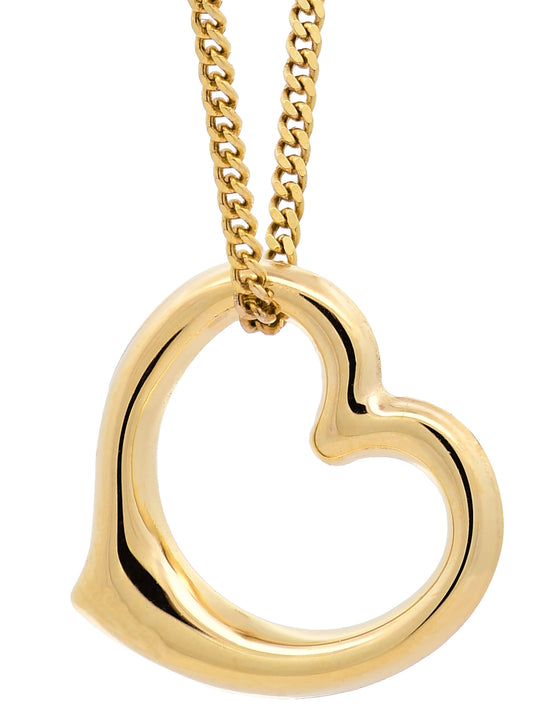 Anhänger Swingheart  585-14 Karat Gold mit vergoldeter Silberkette