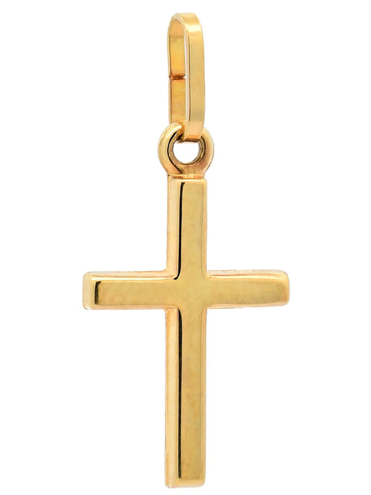 Kettenanhänger Gold Anhänger Kreuz  massiv 333 - 8 Karat Gold