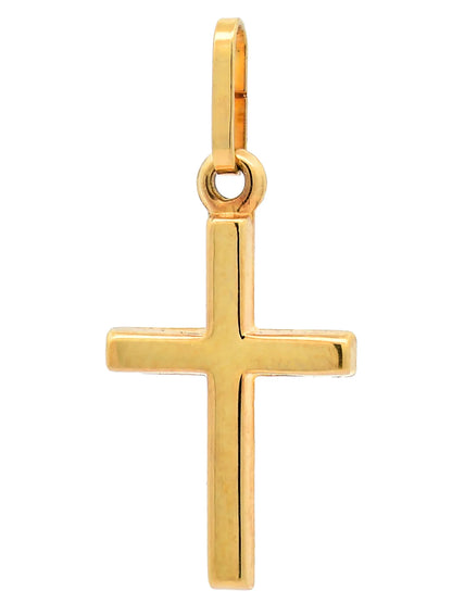 Gold Anhänger Kreuz  mit Goldkette massiv 333 - 8 Karat Gold