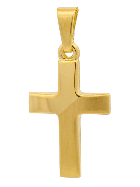 Kettenanhänger Gold Anhänger Kreuz  massiv 333 - 8 Karat Gold