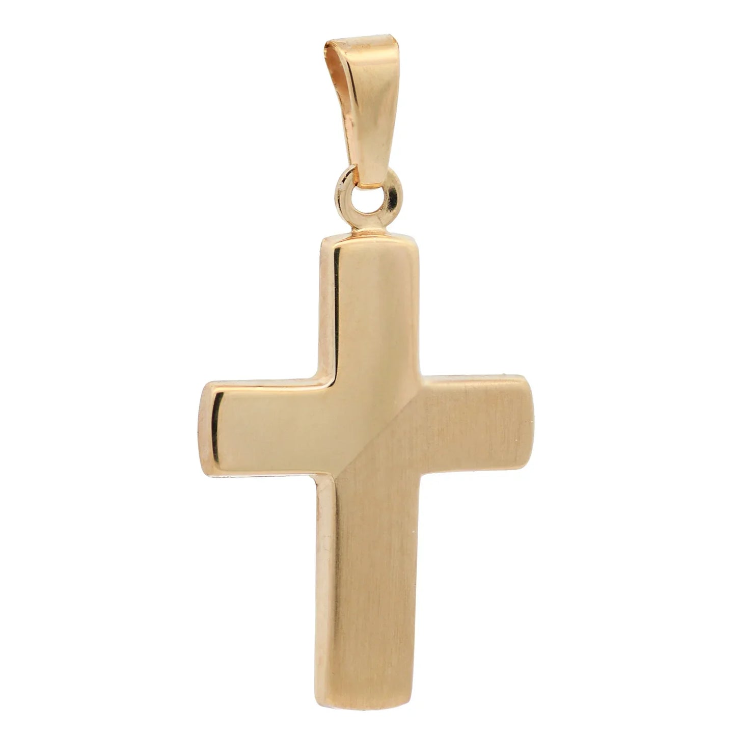 Gold Anhänger Kreuz  mit Goldkette massiv 333 - 8 Karat Gold