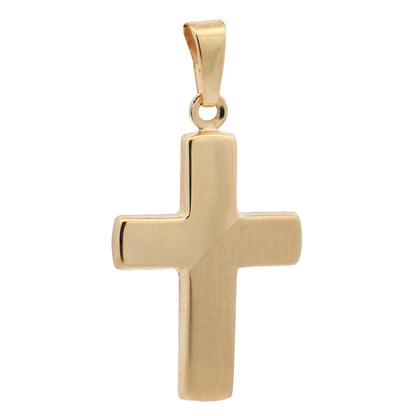 Gold Anhänger Kreuz  mit Goldkette massiv 333 - 8 Karat Gold