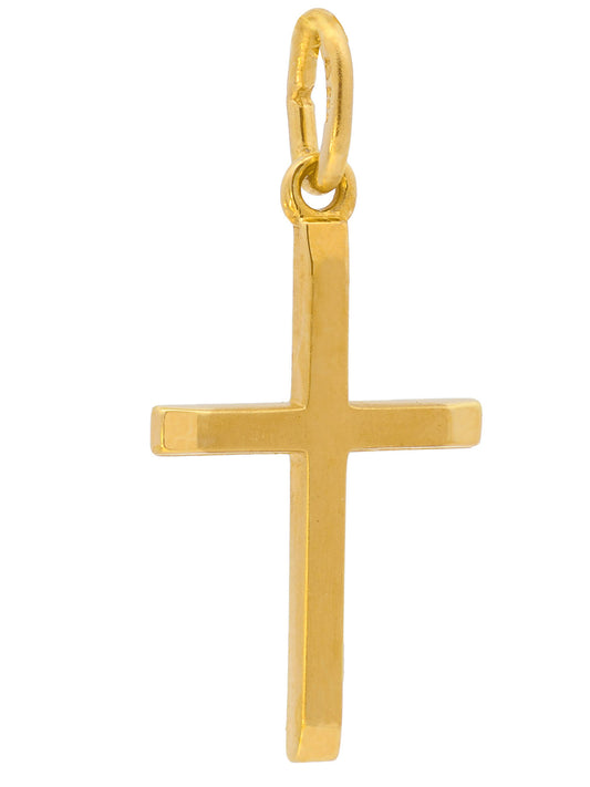 Kettenanhänger Gold Anhänger Kreuz  massiv 333 - 8 Karat Gold