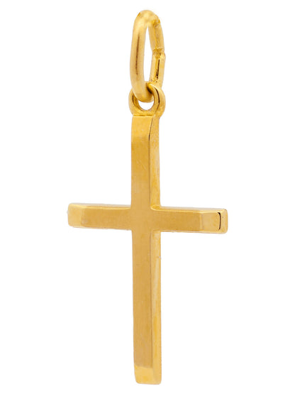 Gold Anhänger Kreuz  mit Goldkette massiv 333 - 8 Karat Gold