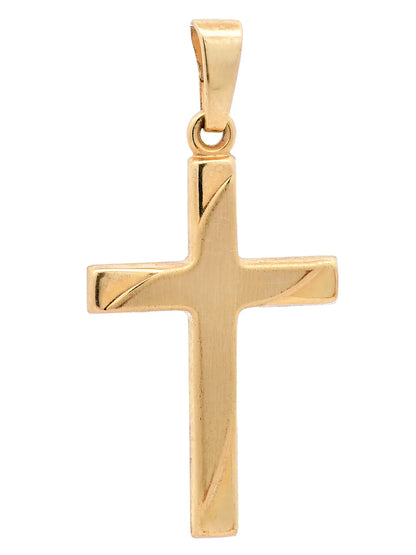 Gold Anhänger Kreuz  mit Goldkette massiv 333 - 8 Karat Gold