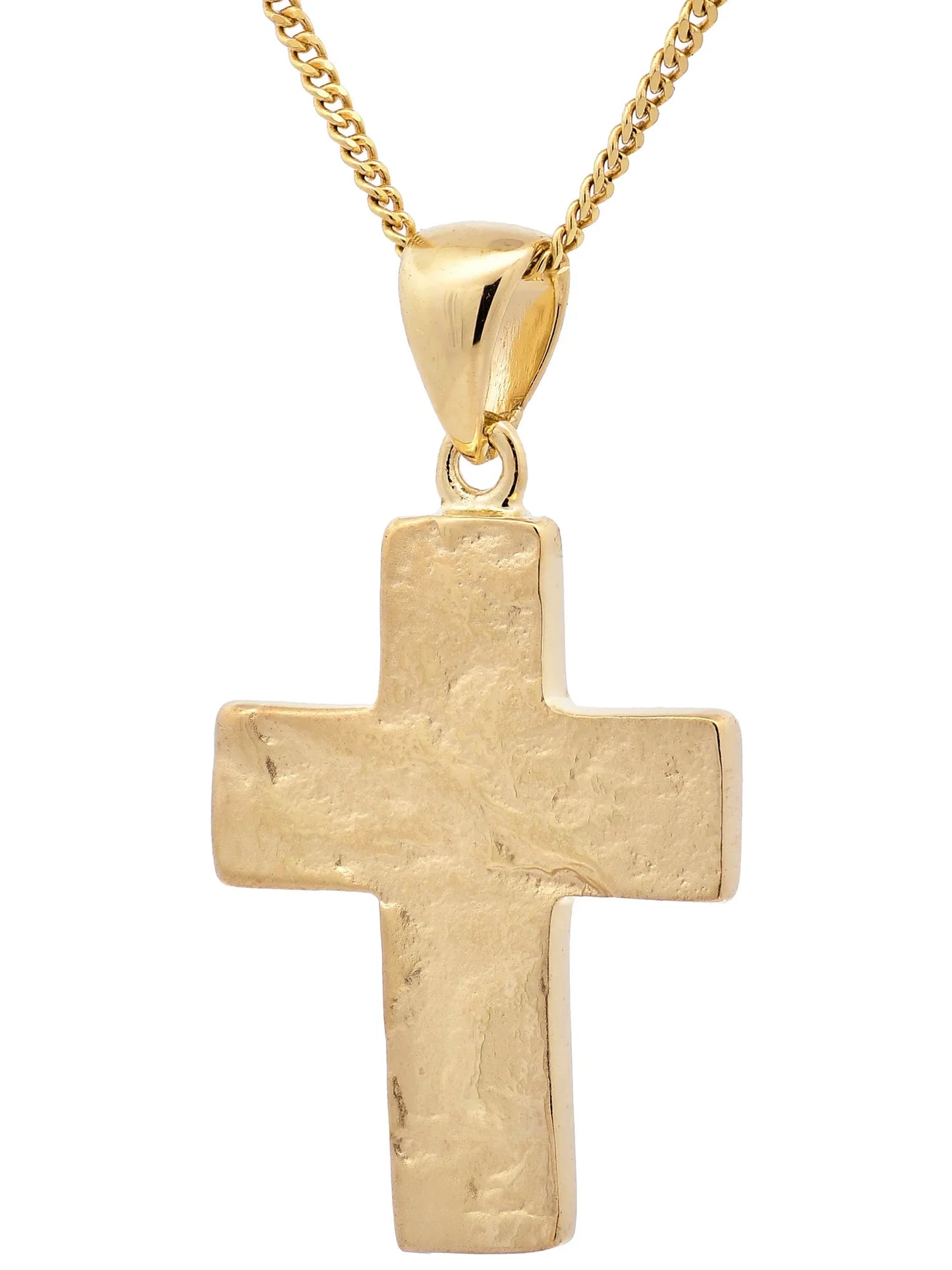 Kettenanhänger Gold Anhänger Kreuz  massiv 333 - 8 Karat Gold