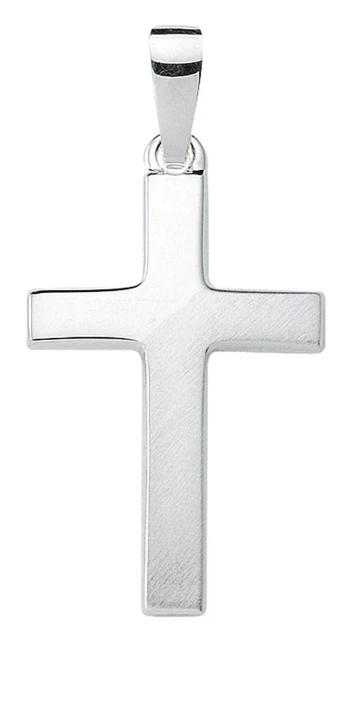 Anhänger Kreuz aus Silber Kettenanhänger aus massiv 925 Sterlingsilber