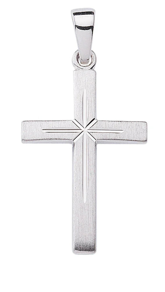 Anhänger Kreuz  925 Silber rhodiniert