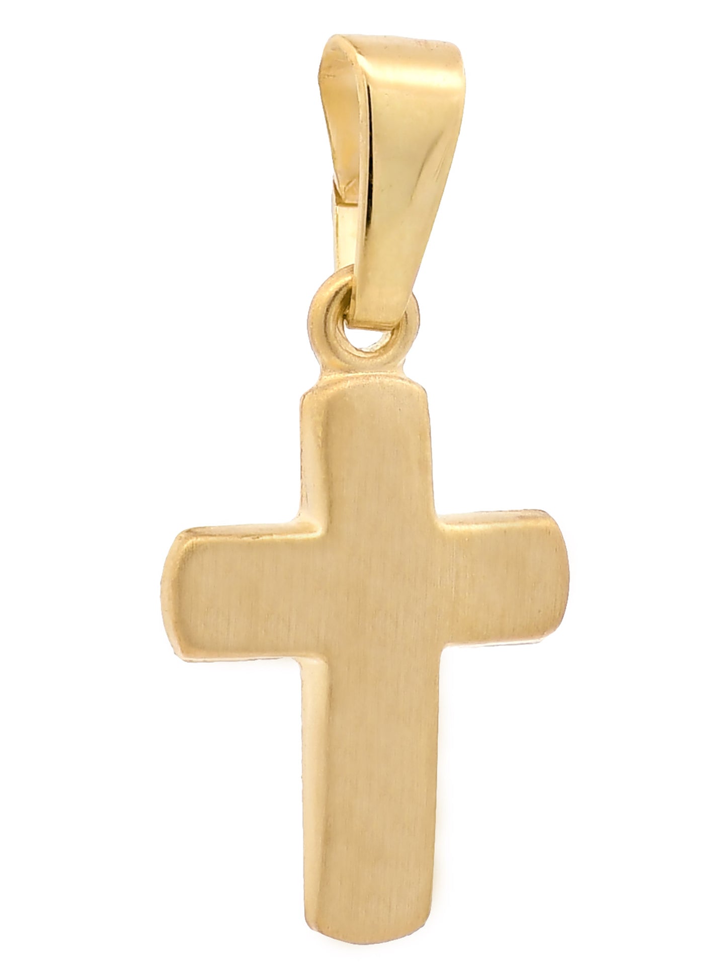 Anhänger Kreuz   333-8 Karat Gold mit vergoldeter Silberkette