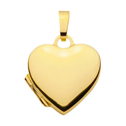 Anhänger Medaillon Herz mit Kette 1,1 mm 333-8 Karat Gold