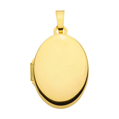 Anhänger Medaillon Oval mit Kette 1,1 mm 333-8 Karat Gold