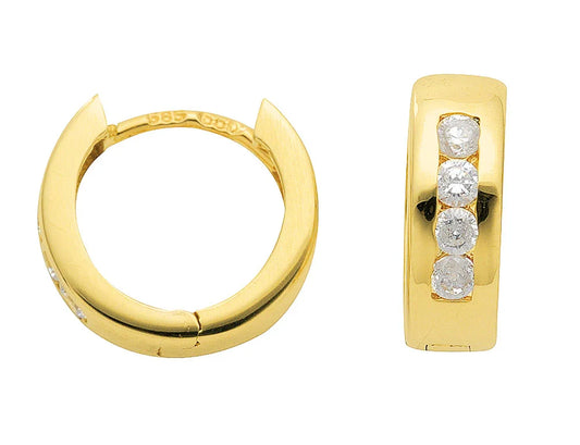 Creolen  Zirkonia 333 Gelbgold