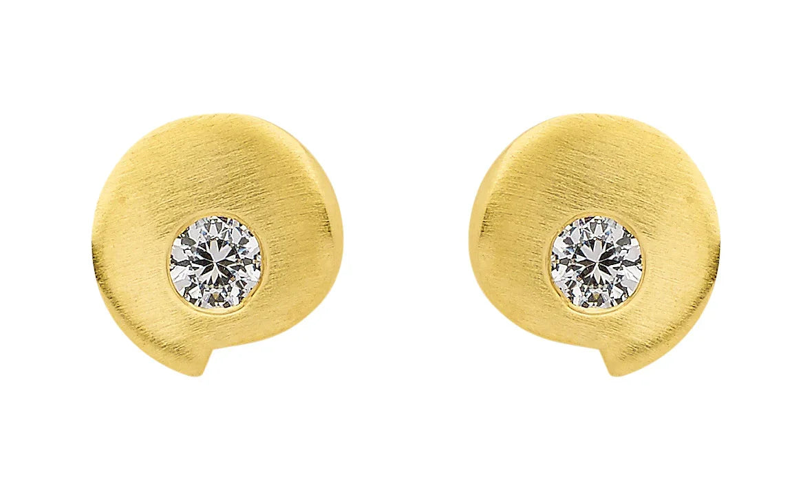 Ohrstecker  Zirkonia 333 Gelbgold