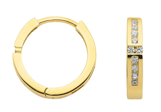 Creolen  Zirkonia 333 Gelbgold