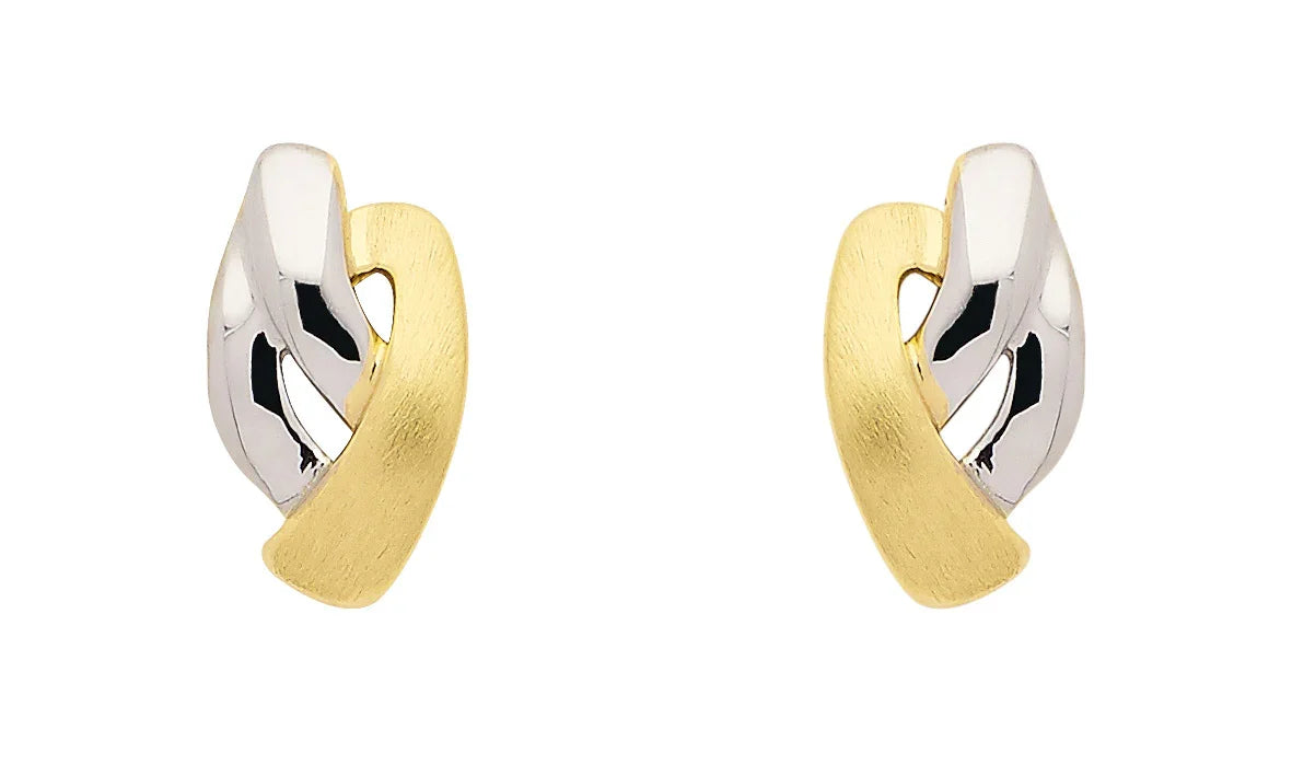Ohrstecker   333 Gold rhodiniert