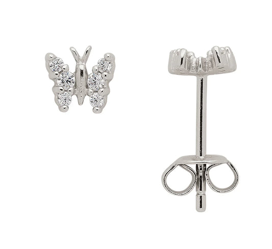 Sortiment Ohrstecker Schmetterling Zirkonia 925 Silber rhodiniert