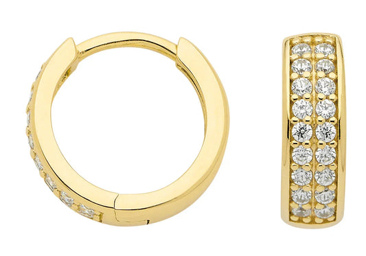 Creole  Zirkonia 333 Gelbgold