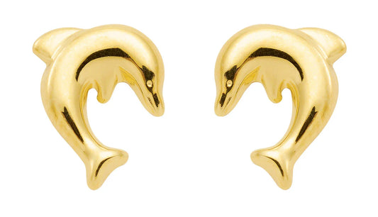 Ohrstecker Delphin  333 Gelbgold
