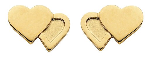 Ohrstecker Herz  333 Gelbgold