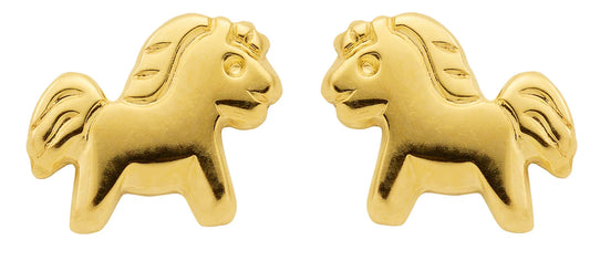 Ohrstecker Motiv  Pferd  585 Gelbgold