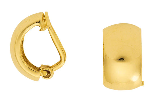 Ohrclips Halbcreolen  333 Gelbgold