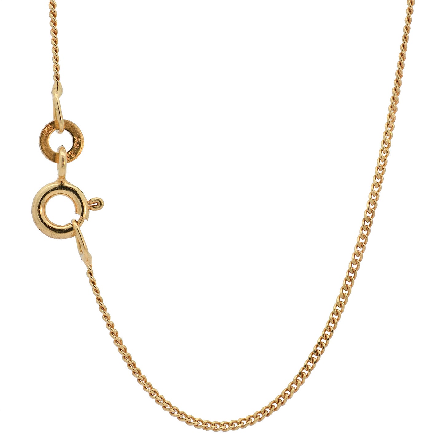 Goldkette Anhänger Kreuz mit Halskette 1,1 mm massiv 333 -8 Karat Gold