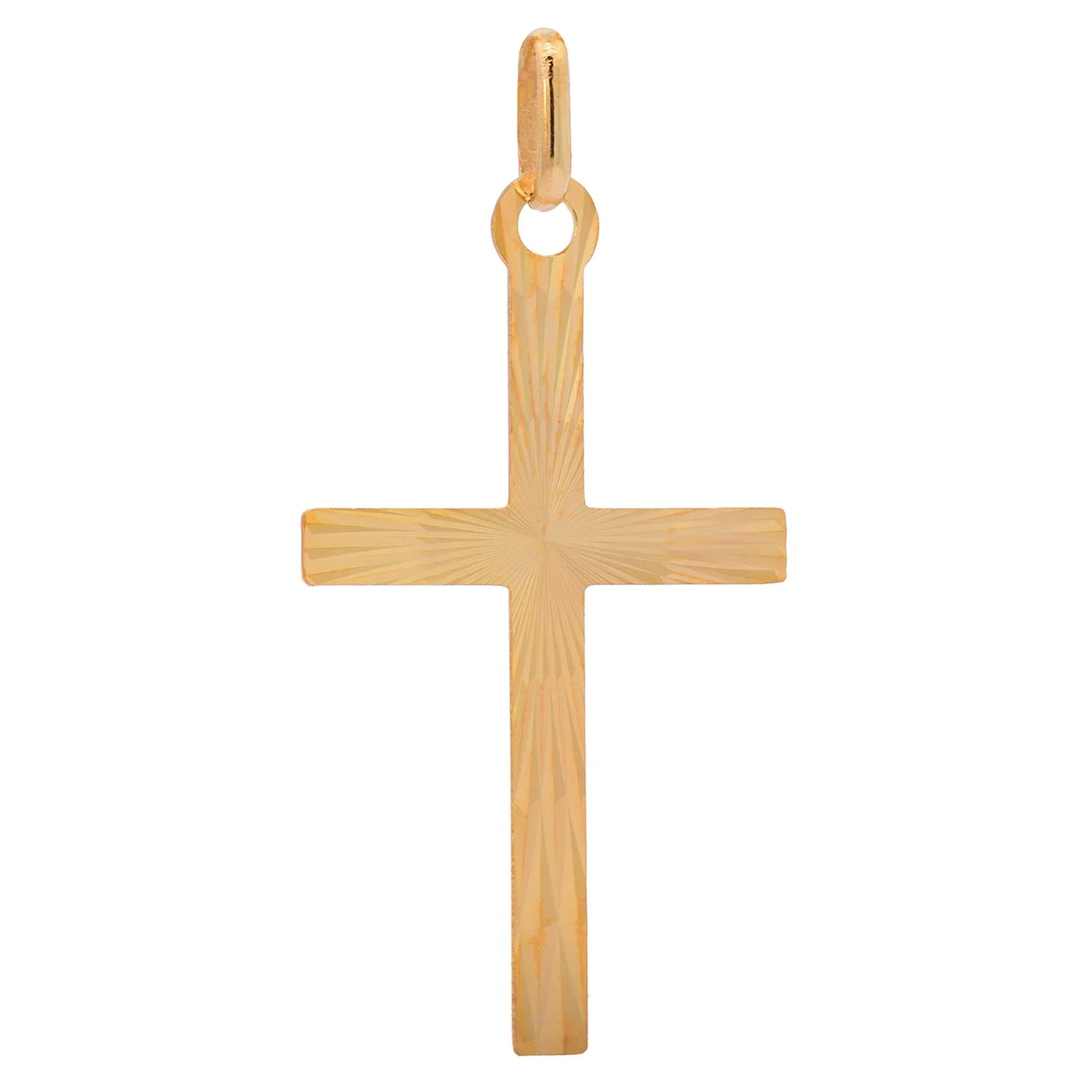 Goldkette Anhänger Kreuz mit Halskette 1,1 mm massiv 333 -8 Karat Gold