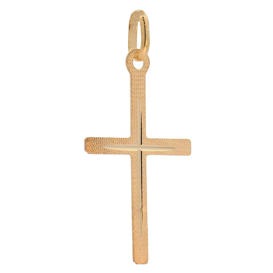 Anhänger Kreuz 333 - 8 Karat Gelbgold