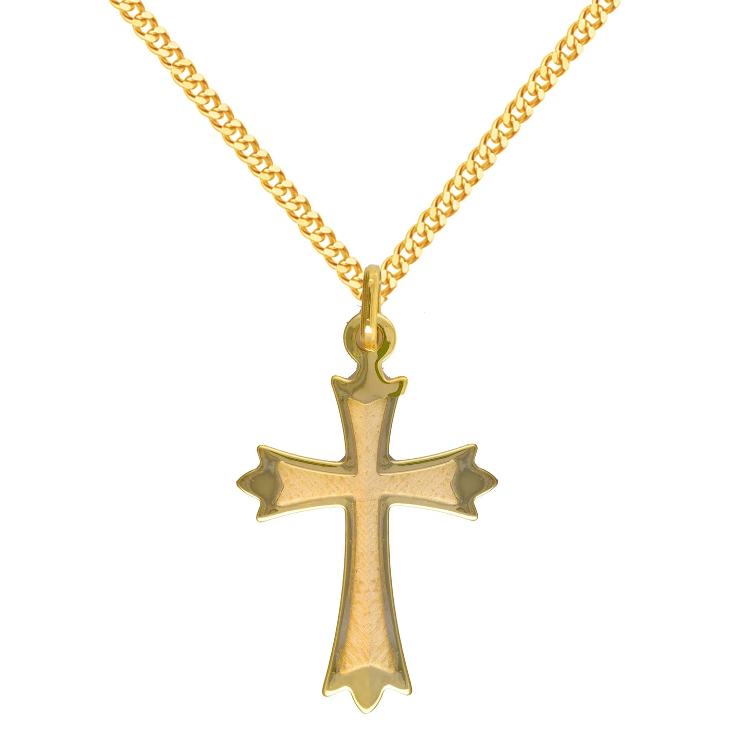 Anhänger Kreuz 333 8 kt Gold mit massiver Goldkette 333 - 8 kt Gold