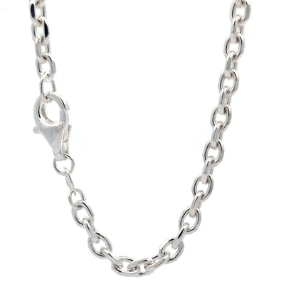 Silberkette Ankerkette diamantiert Halskette 3,0 mm massiv 925 Silber