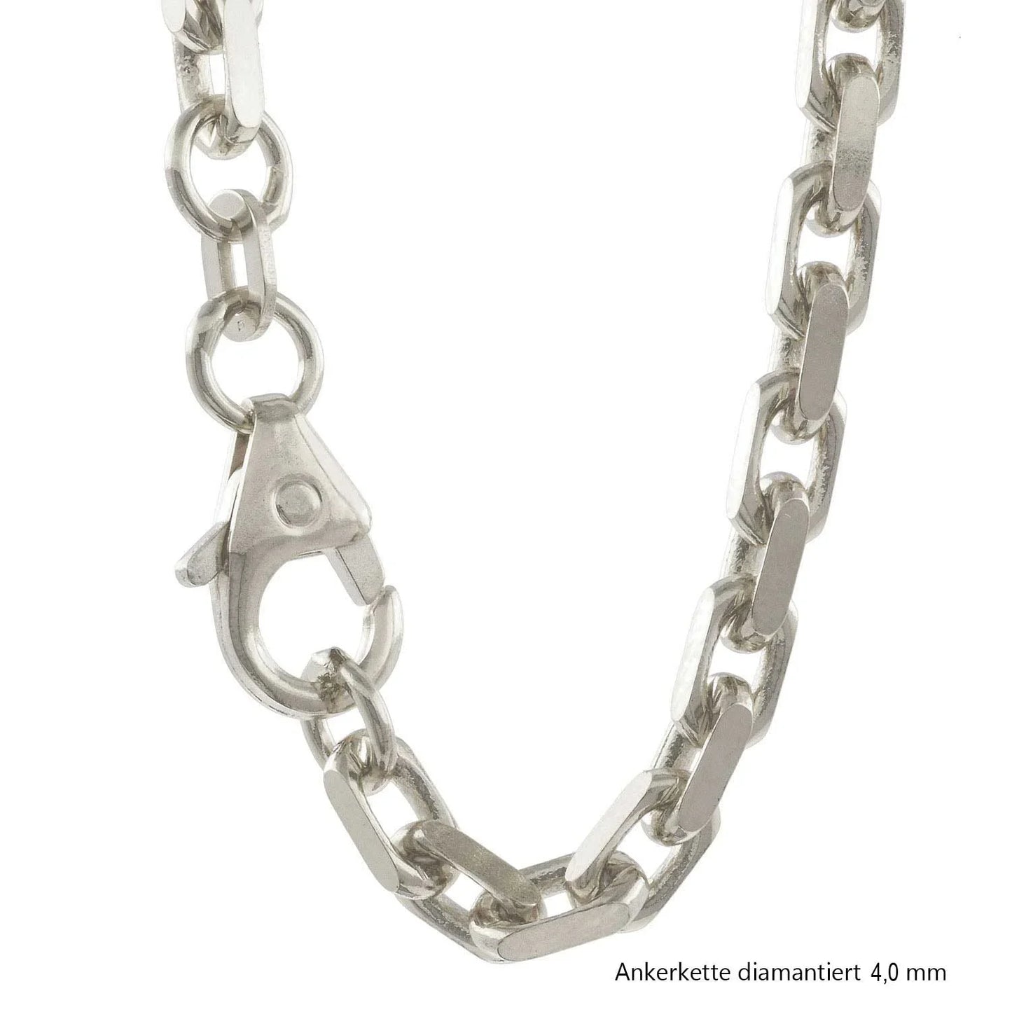 Ankerkette diamantiert Halskette  925 Sterlingsilber Auswahl