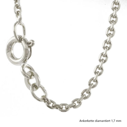 Ankerkette diamantiert Halskette  925 Sterlingsilber Auswahl
