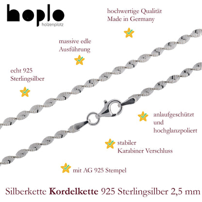 Silberketten Halsketten - echt 925 Sterlingsilber - Made in Germany