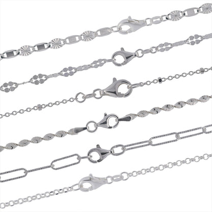 Silberketten Halsketten - echt 925 Sterlingsilber - Made in Germany