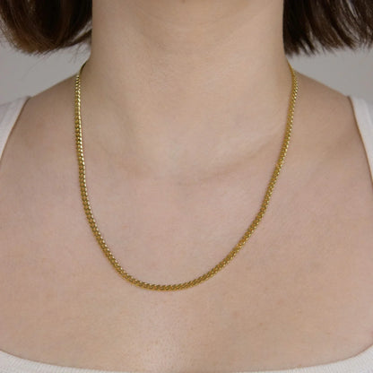 Goldkette Panzerkette Breite 3,4mm - 333-8 Karat Gold
