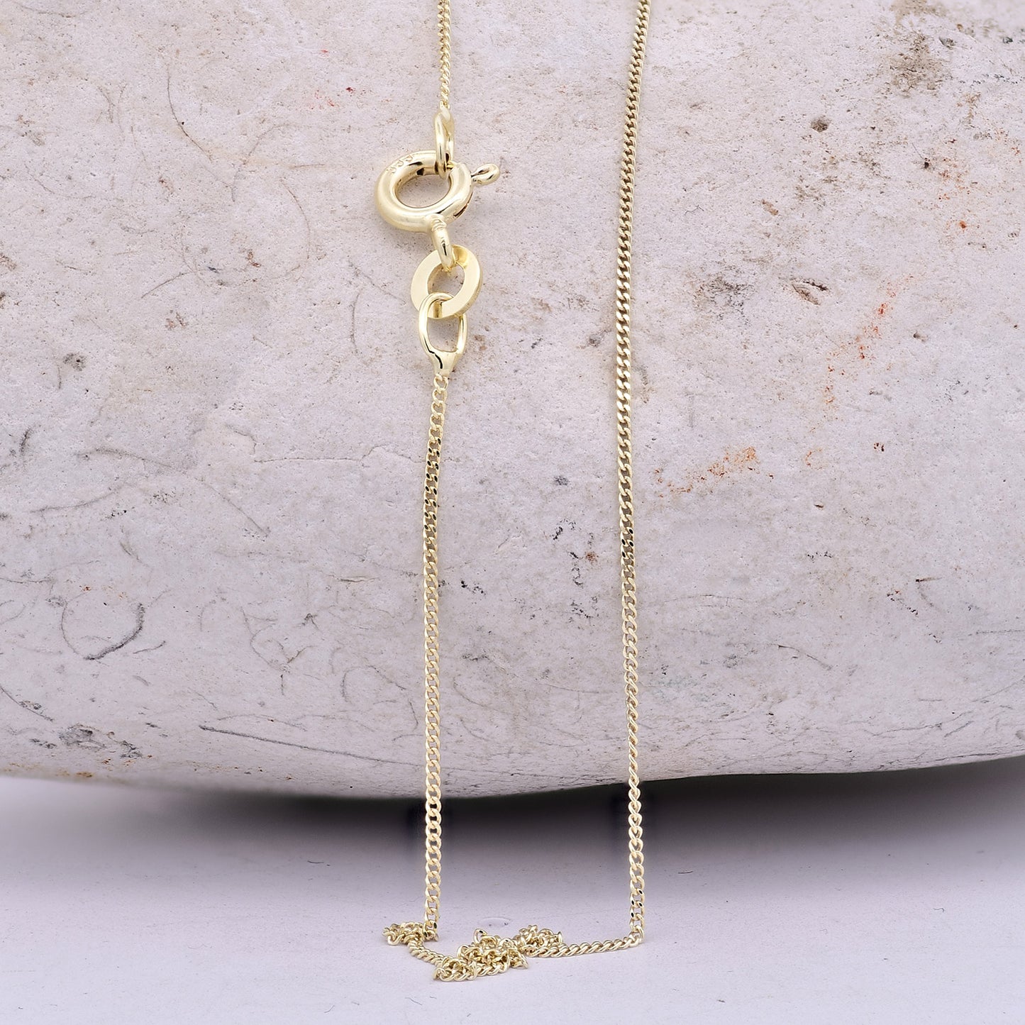 Filigrane feine Goldkette Panzerkette Breite 0,8mm - 333-8 Karat Gold