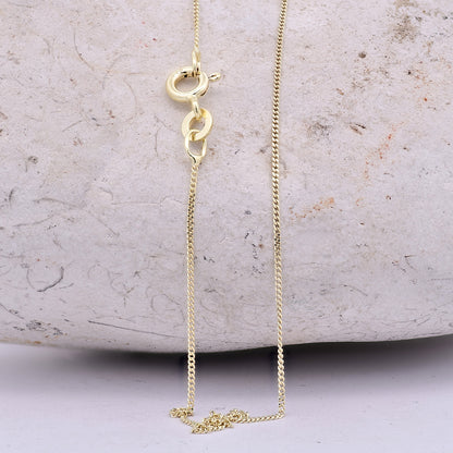 Filigrane feine Goldkette Panzerkette Breite 0,8mm - 333-8 Karat Gold