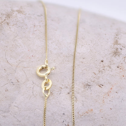 Filigrane feine Goldkette Panzerkette Breite 0,8mm - 333-8 Karat Gold