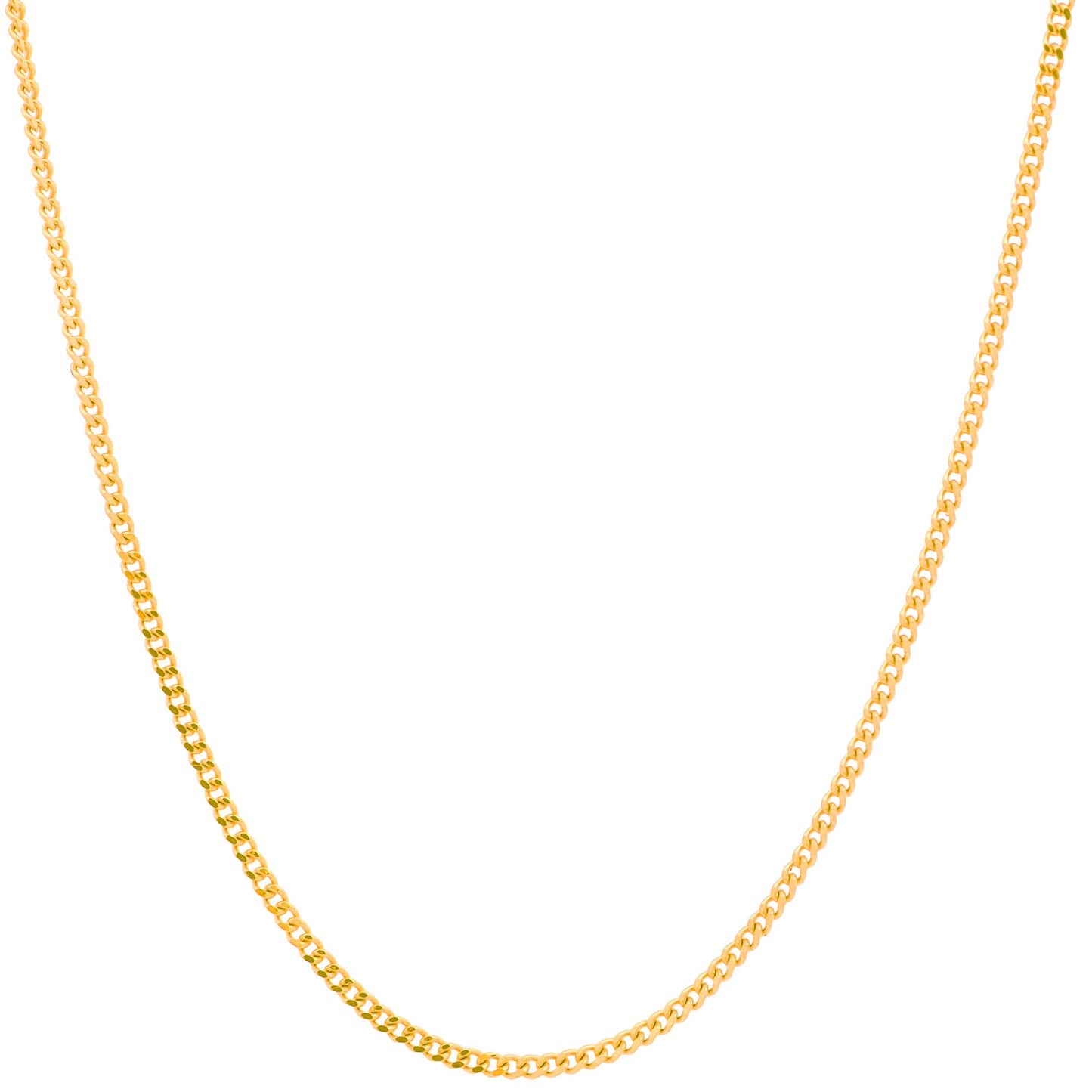 Filigrane feine Goldkette Panzerkette Breite 0,8mm - 333-8 Karat Gold