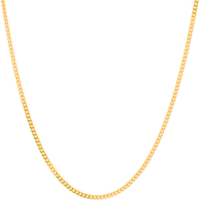 Filigrane feine Goldkette Panzerkette Breite 0,8mm - 333-8 Karat Gold